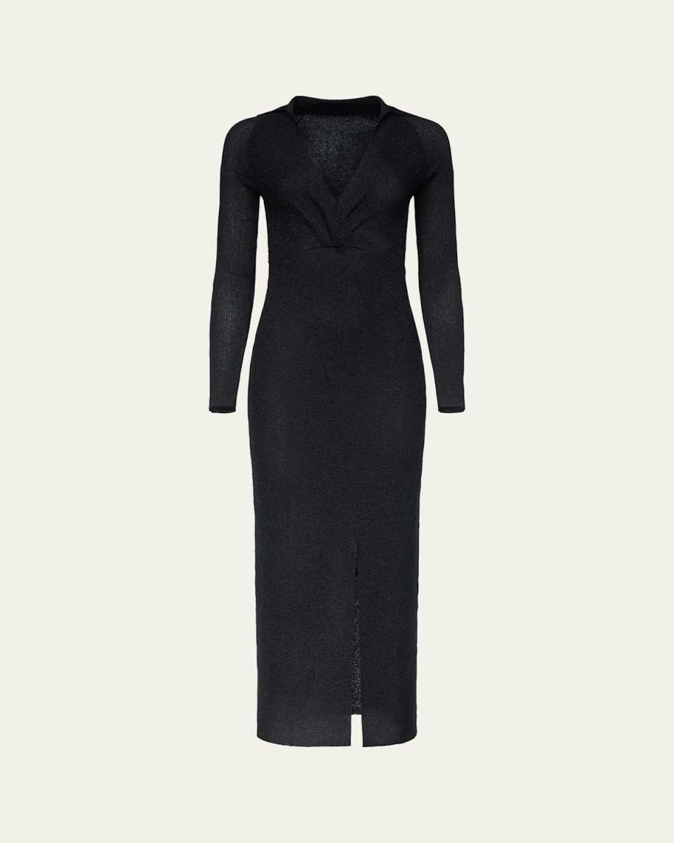 x Henry Zankov Castella Shimmer Knit Column Maxi Dress